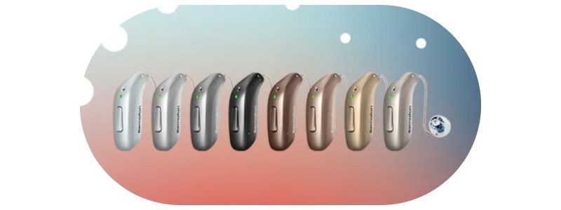 Bernafon Encanta hearing aid colours